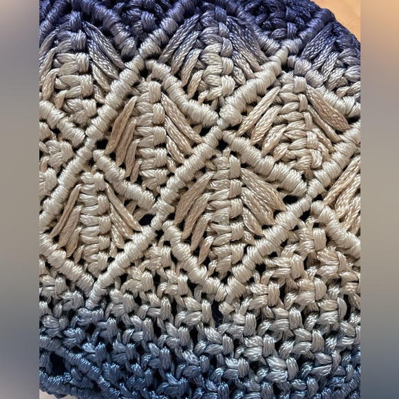 Ombré Crocheted Crossbody Bag with Fringe - Picture 3 of 8